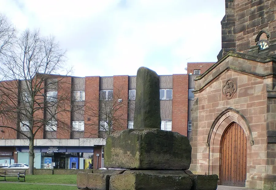 Wayside cross in the churchyard of St Luke's, Cannock   geograph.org.uk   6387796