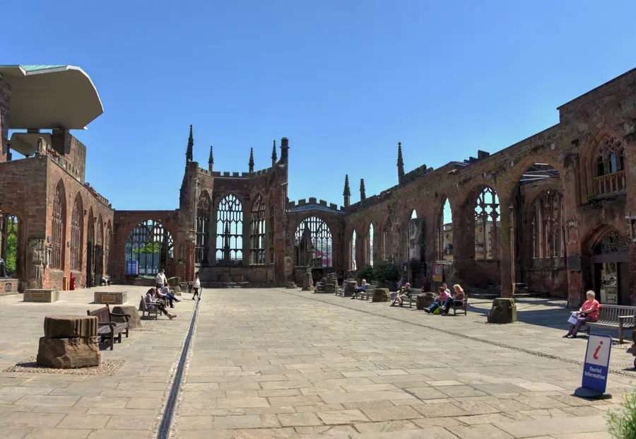 The ruins of Coventry Cathedral