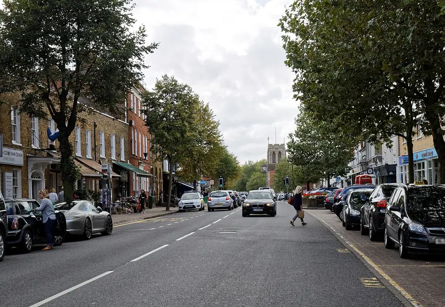B1393 Epping High Street Epping Essex England
