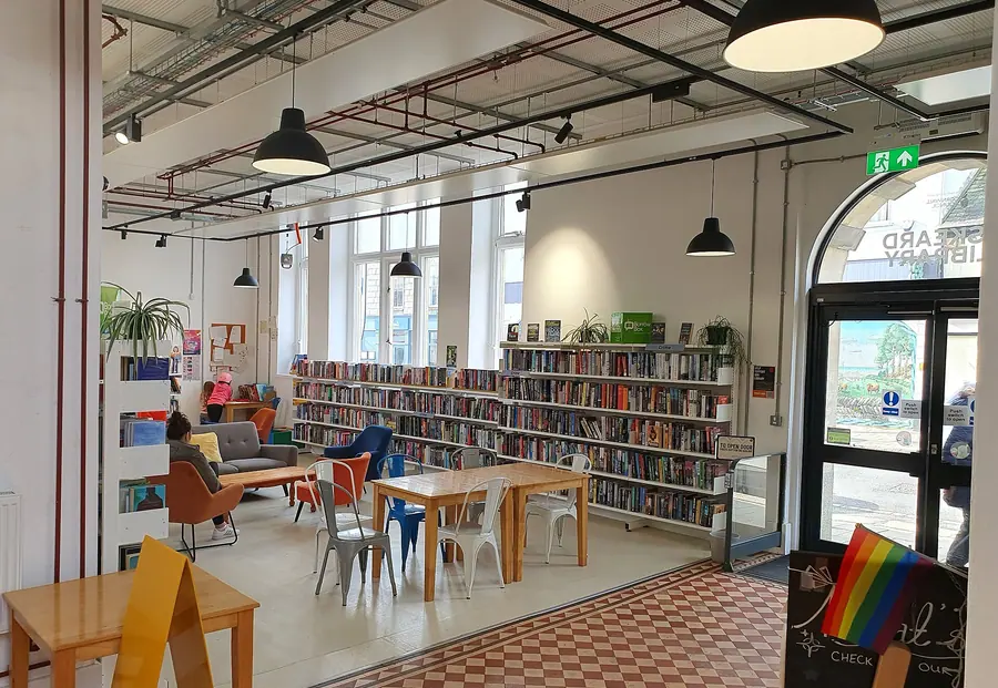 Interior view of Liskeard Library, Cornwall   February 2026