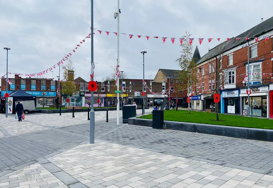 A view of Sutton in Ashfield