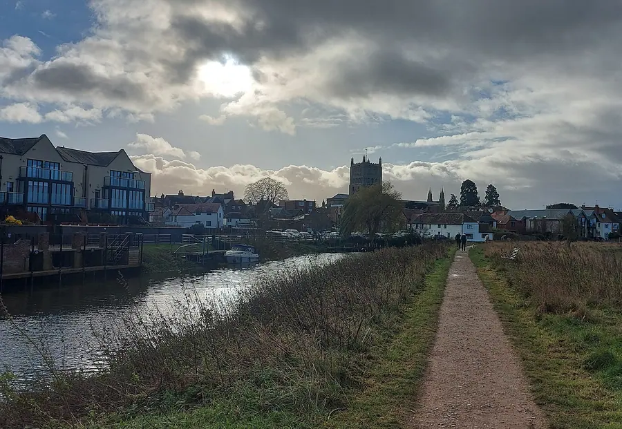 A view of Tewkesbury