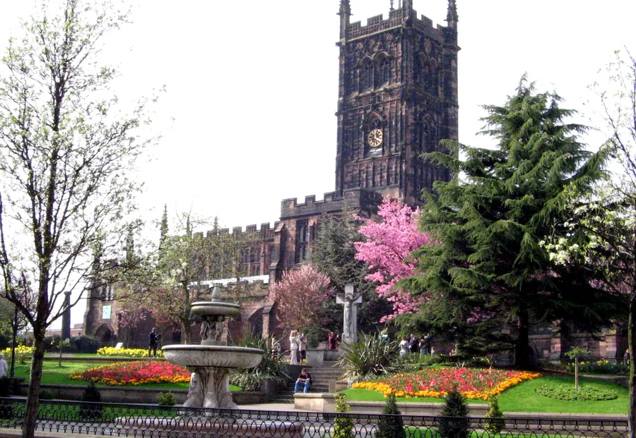 St Peter's Church and gardens, Wolverhampton